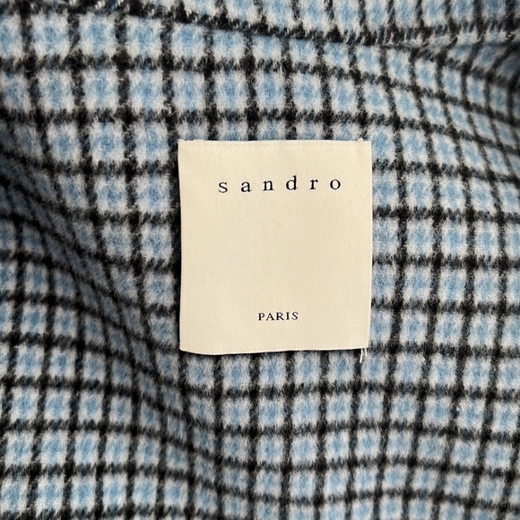 Sandro Paris - Blue lightweight coat - Size 36. Perfect condition, worn once. - Picture 4 of 10